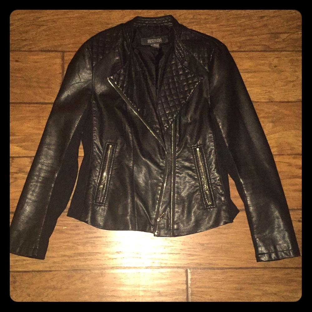 Kenneth Cole Reaction Faux Leather Jacket